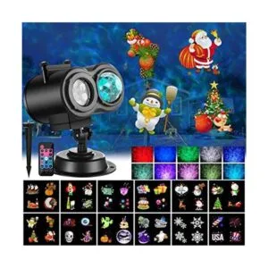 Luces de proyector de Navidad 2 en 1 patrones móviles con_1