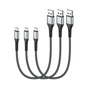 SUNGUY Cable micro USB de 1 pie paquete de 3 unidades_1