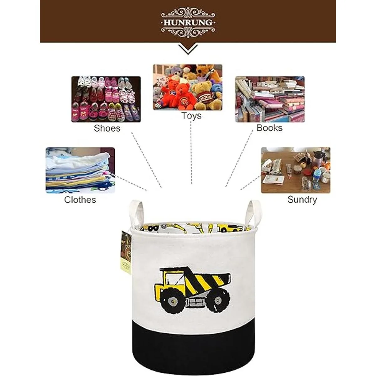HUNRUNG Cesta grande para la lavandería contenedor_3