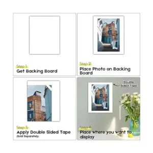 Golden State Art Tablero de respaldo blanco de 11 x 14_6