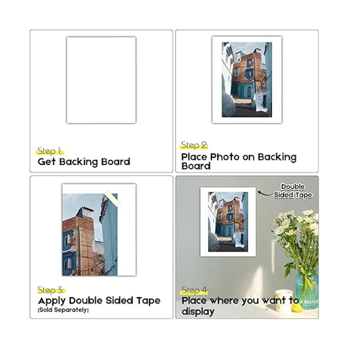 Golden State Art Tablero de respaldo blanco de 11 x 14_6