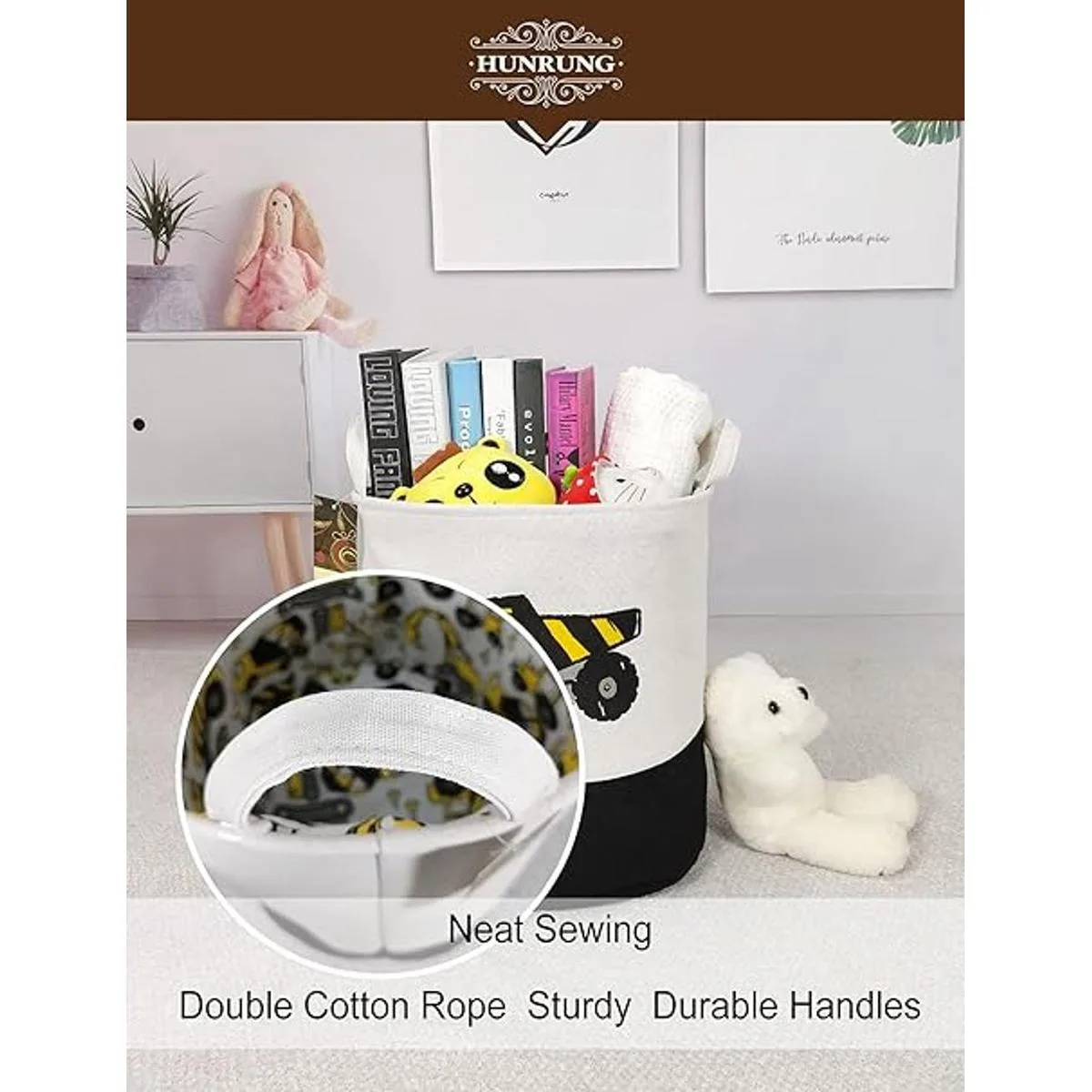 HUNRUNG Cesta grande para la lavandería contenedor_5