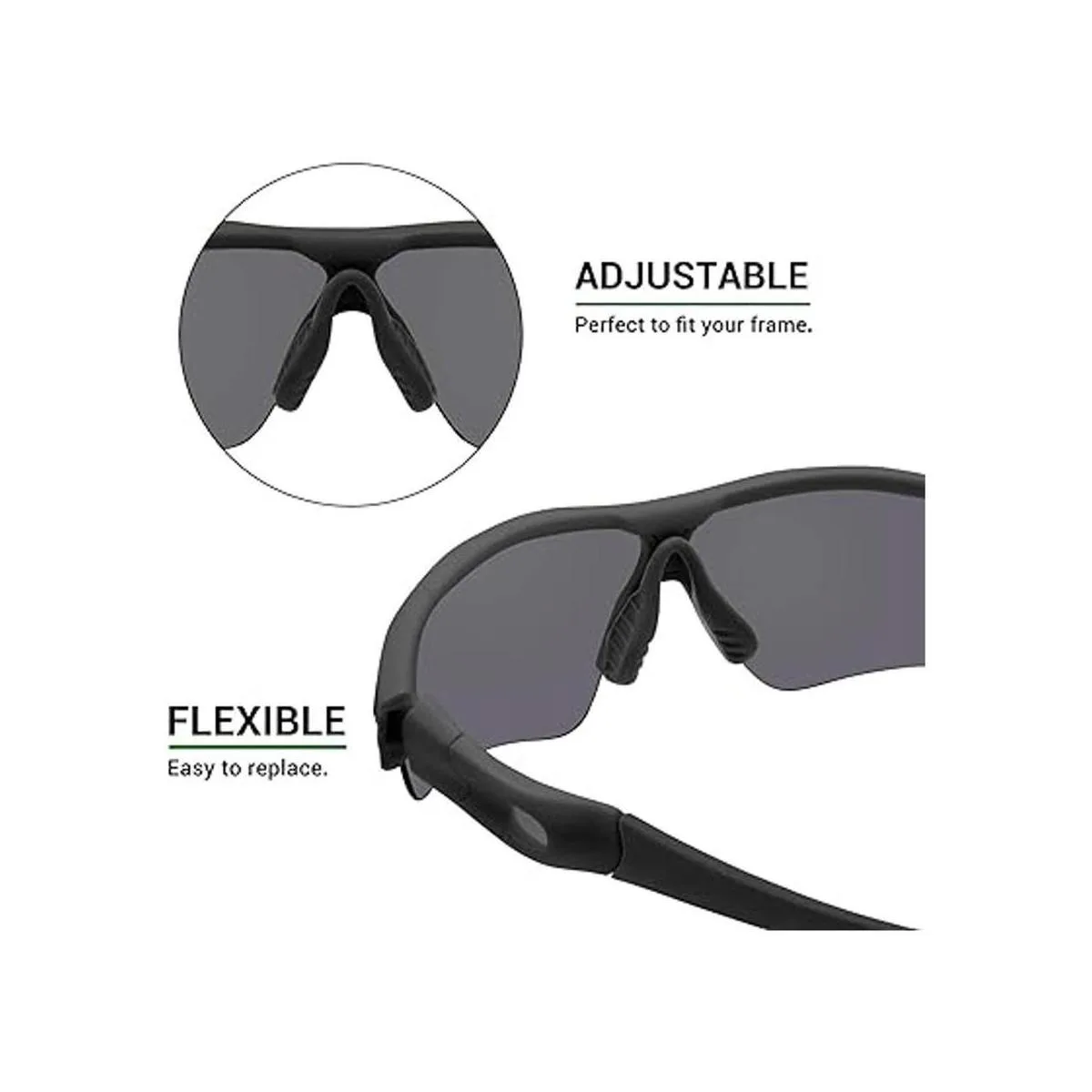 Mryok Nosepiece Nosepad de repuesto para Oakley Radar Path_4