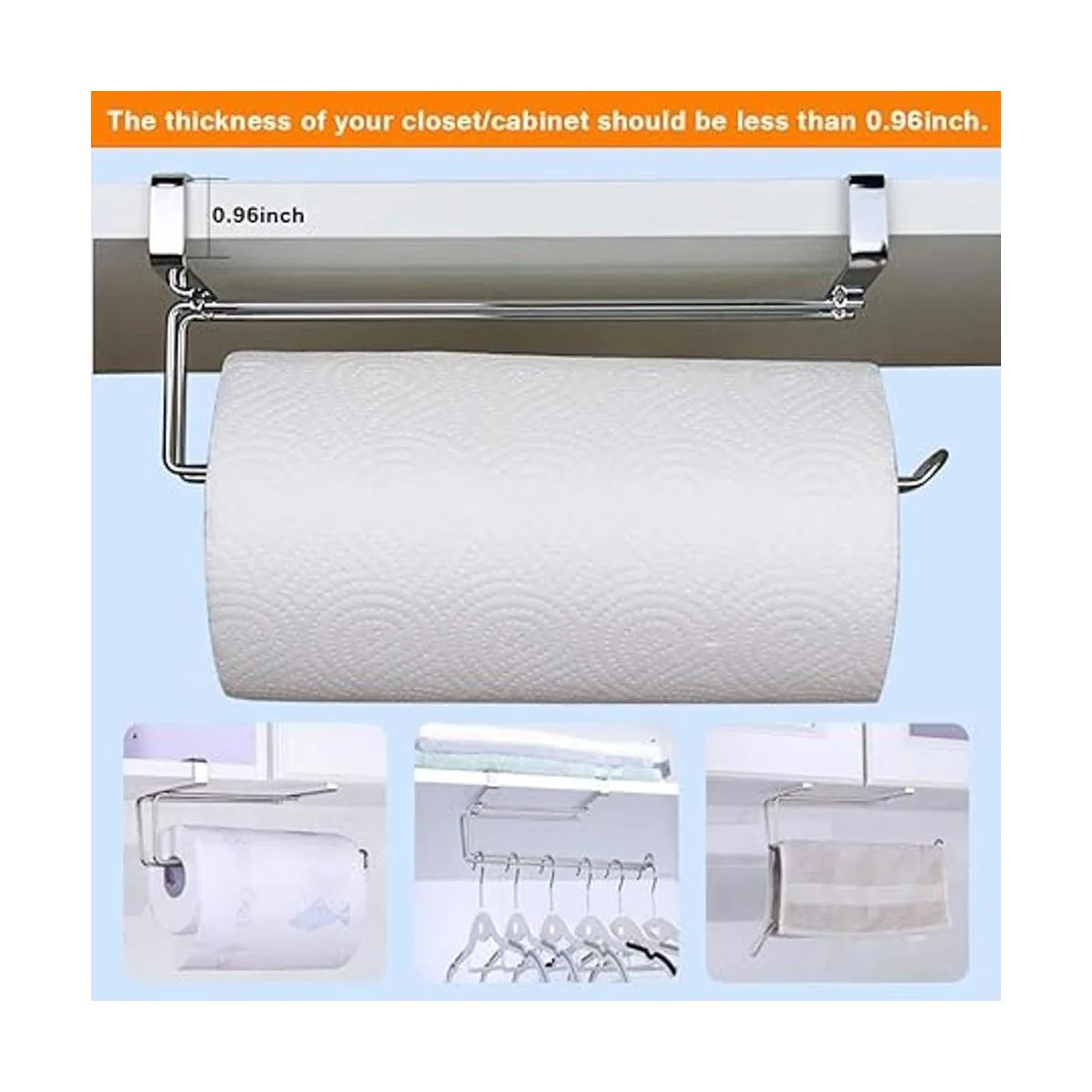 Soporte para toallas de papel de acero inoxidable para_2