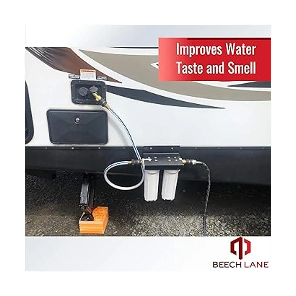Beech Lane Sistema externo de filtro de agua dual para RV_2