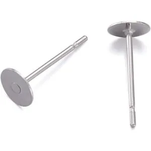 Craftdady 500 aretes de acero inoxidable de 0.197 in_3