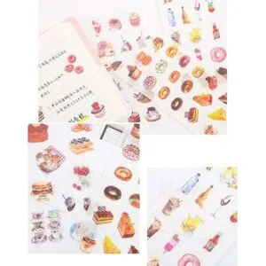 Juego de 3 18 hojas deliciosos postres para pasteles_3