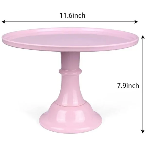 KLASKWARE Soporte redondo para tartas de melamina de 11_2