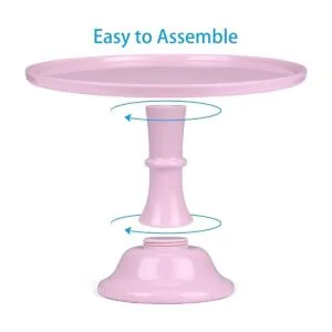 KLASKWARE Soporte redondo para tartas de melamina de 11_3