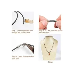 Selizo 100 cuerdas para collar con cierre a granel para_5