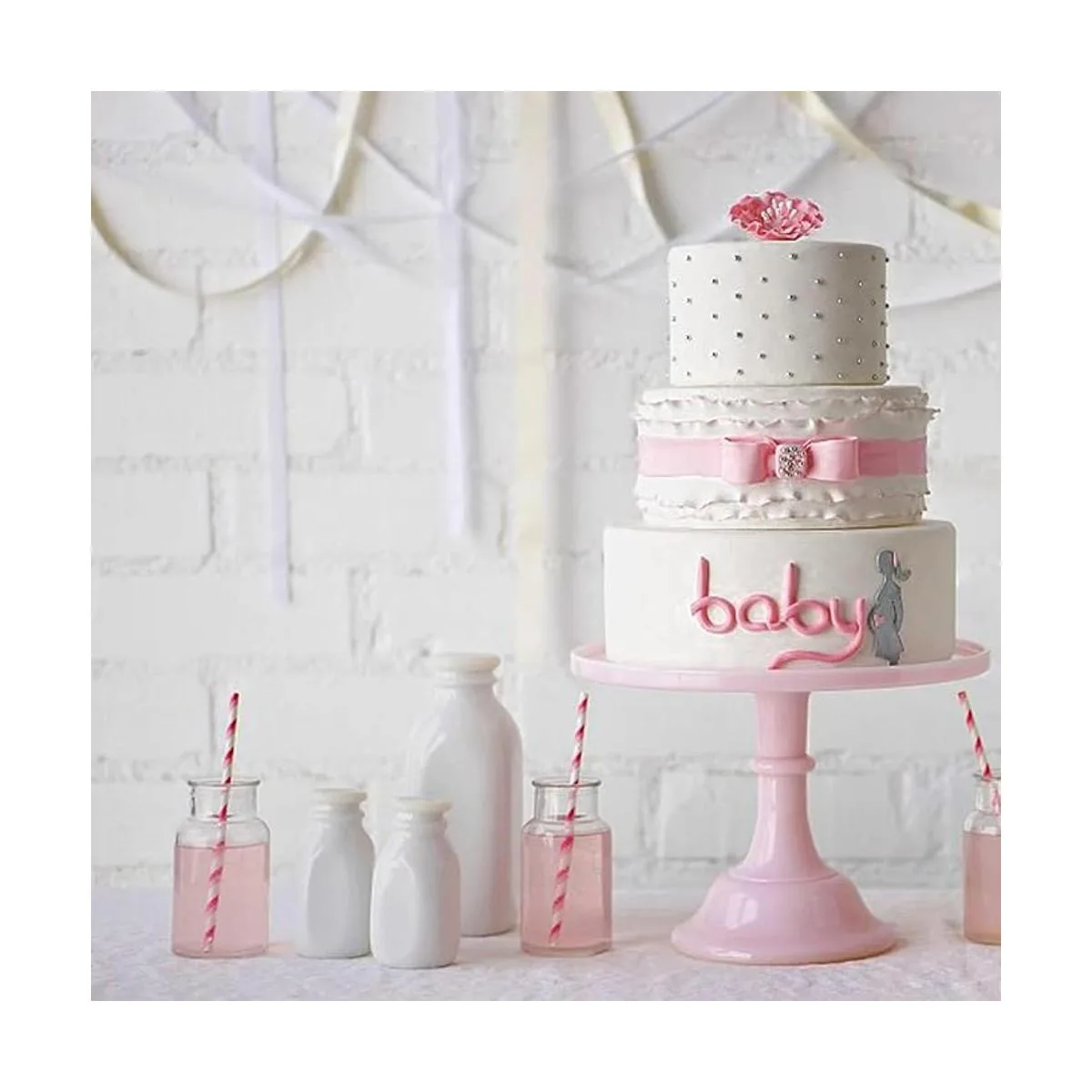 KLASKWARE Soporte redondo para tartas de melamina de 11_6