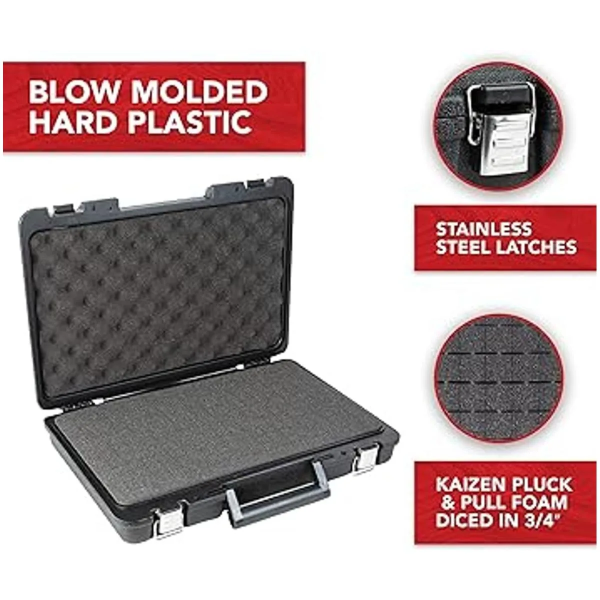 Funda de transporte dura universal con espuma de Kaizen_4