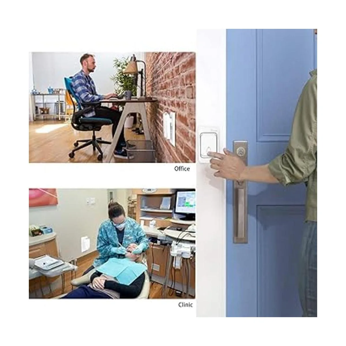 Timbre inalámbrico 2 receptores 2 transmisores señal_5