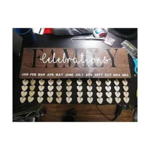 Onwon 100 unidades de discos de madera con 2 agujeros y_3