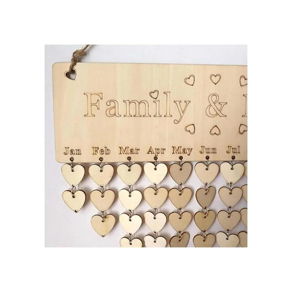 Onwon 100 unidades de discos de madera con 2 agujeros y_2