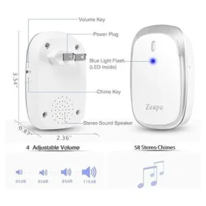 Timbre inalámbrico 2 receptores 2 transmisores señal_2