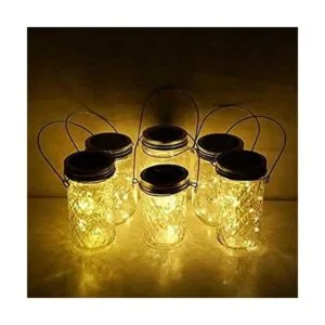 Miaro Paquete de 6 luces LED solares de color blanco_1