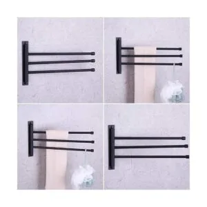 GERZWY Toallero de baño toallero giratorio de acero_2