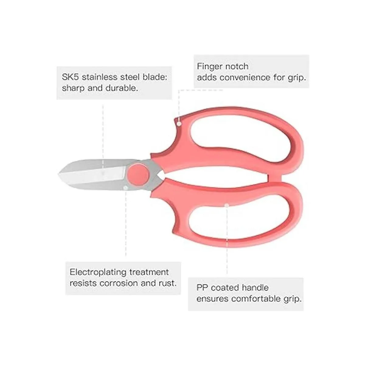 Housolution Tijeras florales tijeras de podar de jardín_5