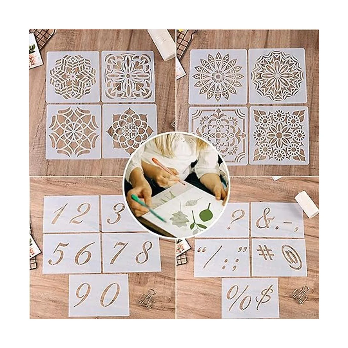 15 hojas de plantilla en blanco de 75 mil QIUYE_3