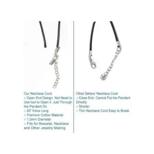 Selizo 100 cuerdas para collar con cierre a granel para_6