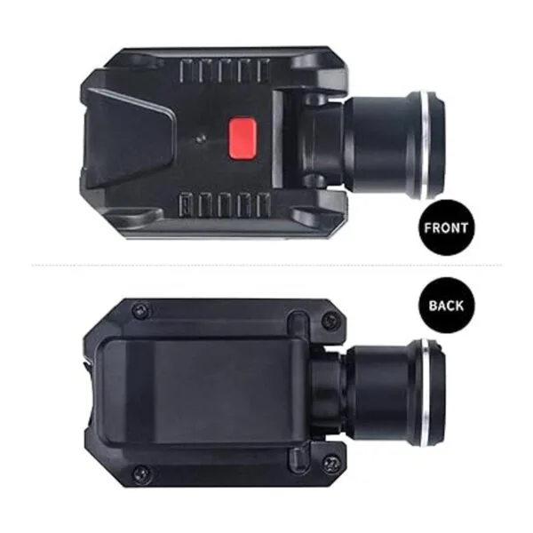 FISHNU Luz de sombrero con clip de 500 lúmenes luz LED_5