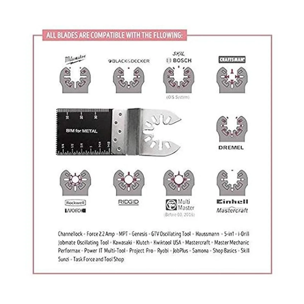Diagtree Paquete de 50 hojas de sierra oscilantes_2