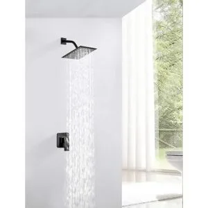 GGStudy Cabezal de ducha cuadrado de acero inoxidable de_2