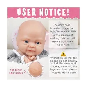 Muñeca de bebé completamente de silicona luce real_2