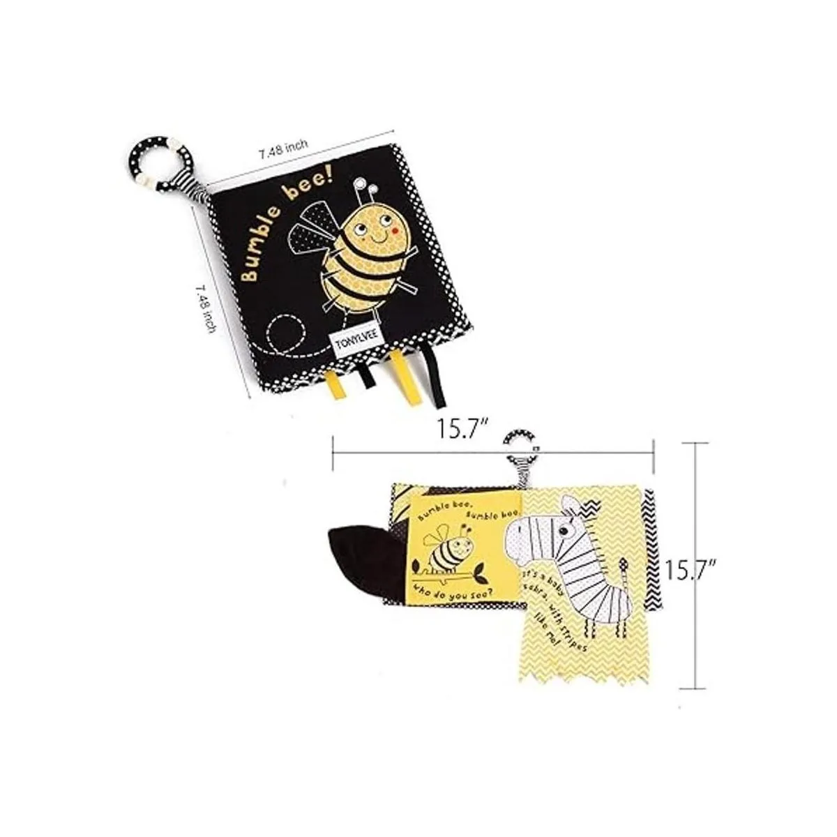 MALOMME libro silencioso libros suaves para bebés primer_6