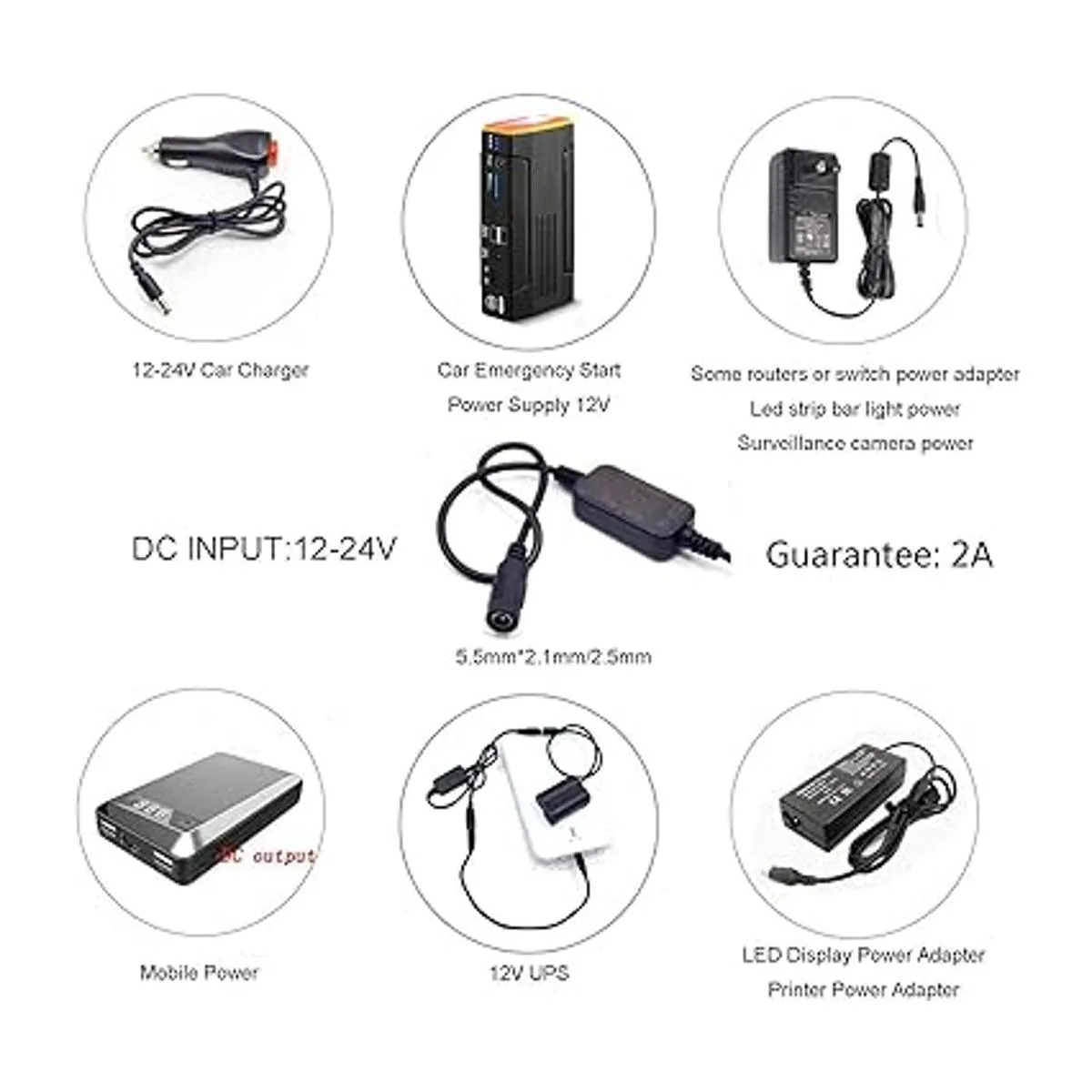 ACKE18 Cable adaptador reductor de entrada de 12 V24 V_5