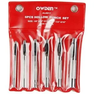 OWDEN Juego de 6 perforadores huecos 18 516 pulgadas_2