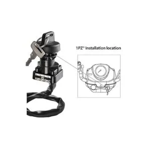 1PZ LZ4K01 Llave de encendido para Suzuki LTZ400_4
