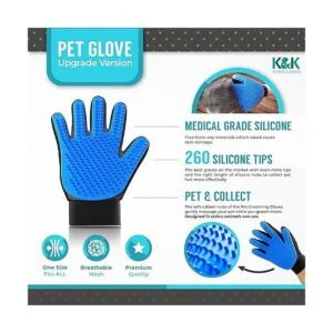 KENNELS KATS Grooming Glove Deshedding Glove for Easy_2