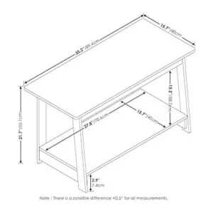 Furinno 18041GYW Soporte de TV para principiantes color_4