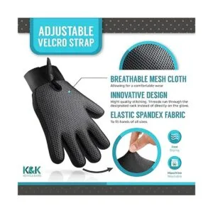 KENNELS KATS Grooming Glove Deshedding Glove for Easy_3