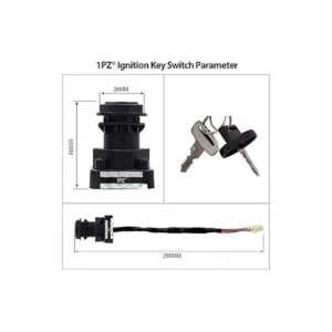 1PZ LZ4K01 Llave de encendido para Suzuki LTZ400_2