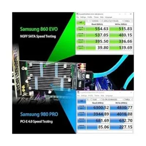 GLOTRENDS Adaptador dual M.2 X4 PCIe para un SSD M.2 PCIe_4