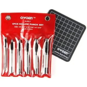 OWDEN Juego de 6 perforadores huecos 18 516 pulgadas_7