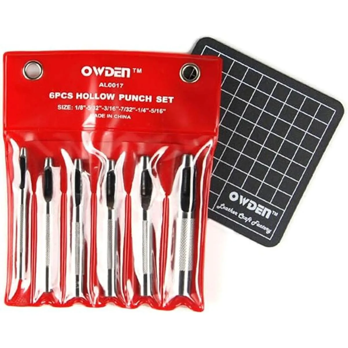 OWDEN Juego de 6 perforadores huecos 18 516 pulgadas_7