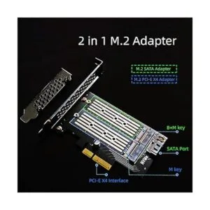 GLOTRENDS Adaptador dual M.2 X4 PCIe para un SSD M.2 PCIe_2