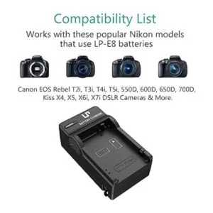 LP Cargador de batería E8 cargador LP compatible con_3