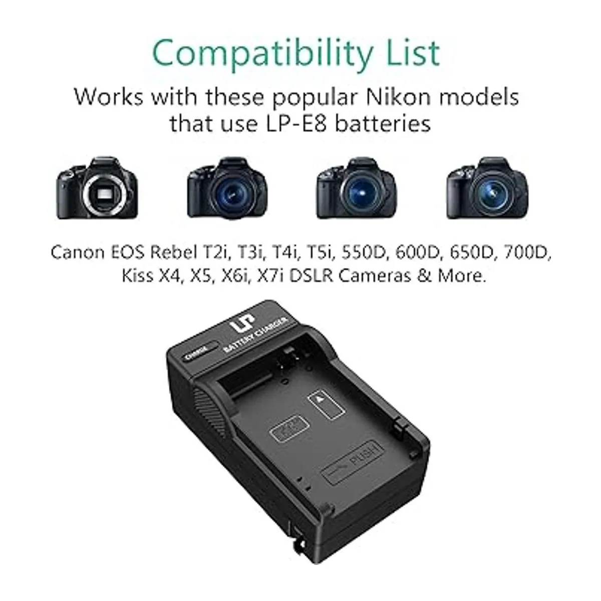 LP Cargador de batería E8 cargador LP compatible con_3