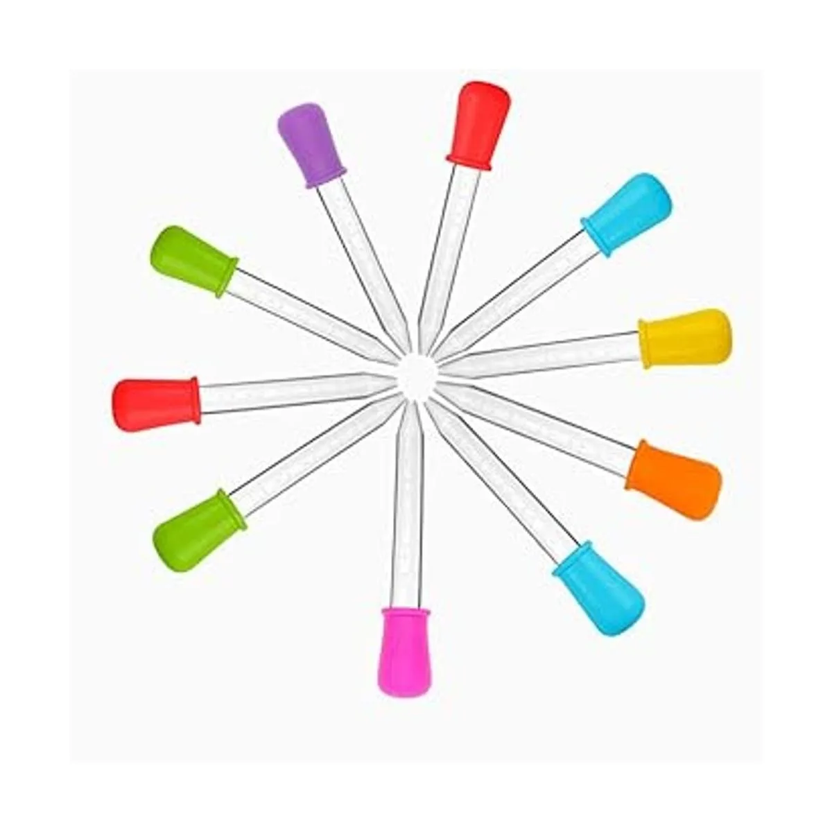 CKANDAY Juego de 10 pipetas graduadas de 5 ml de silicona_2