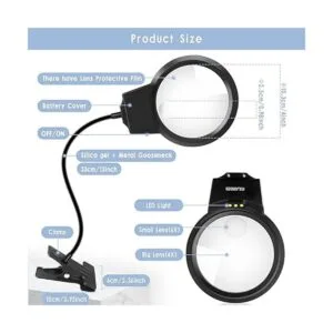 Herramientas de pintura de diamante 5D luz LED con lupas_2