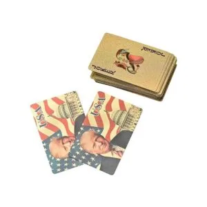 SW Cartas de Donald Trump con revestimiento dorado para_4