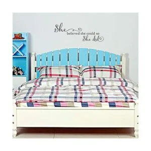 She Believed She Could so She Did Vinilo tallado letras_5