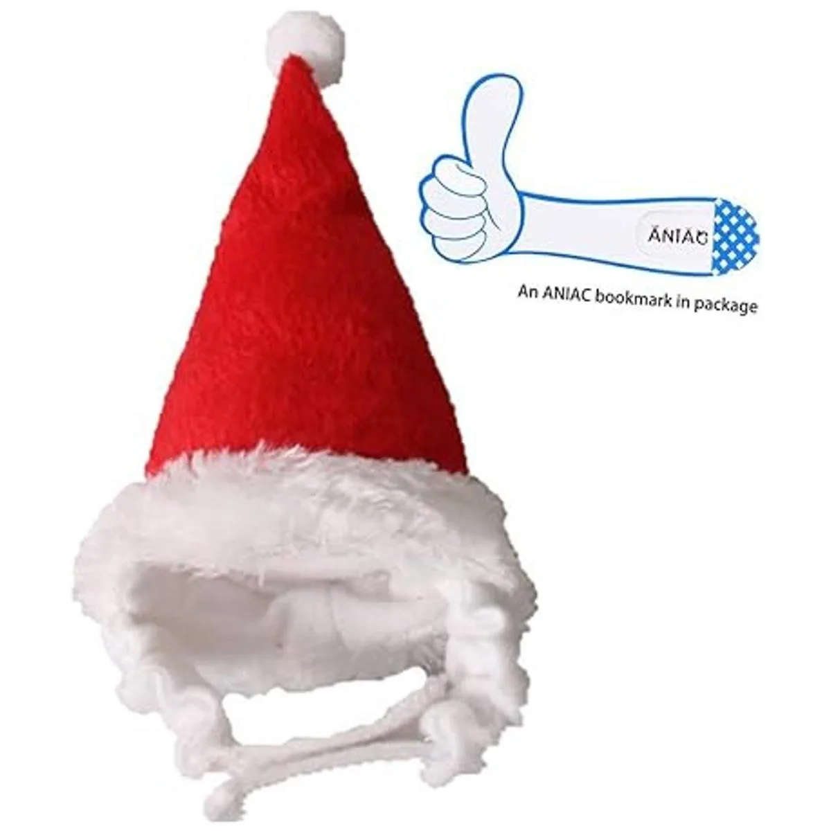 ANIAC Gorro de Navidad para mascotas de Papá Noel_3
