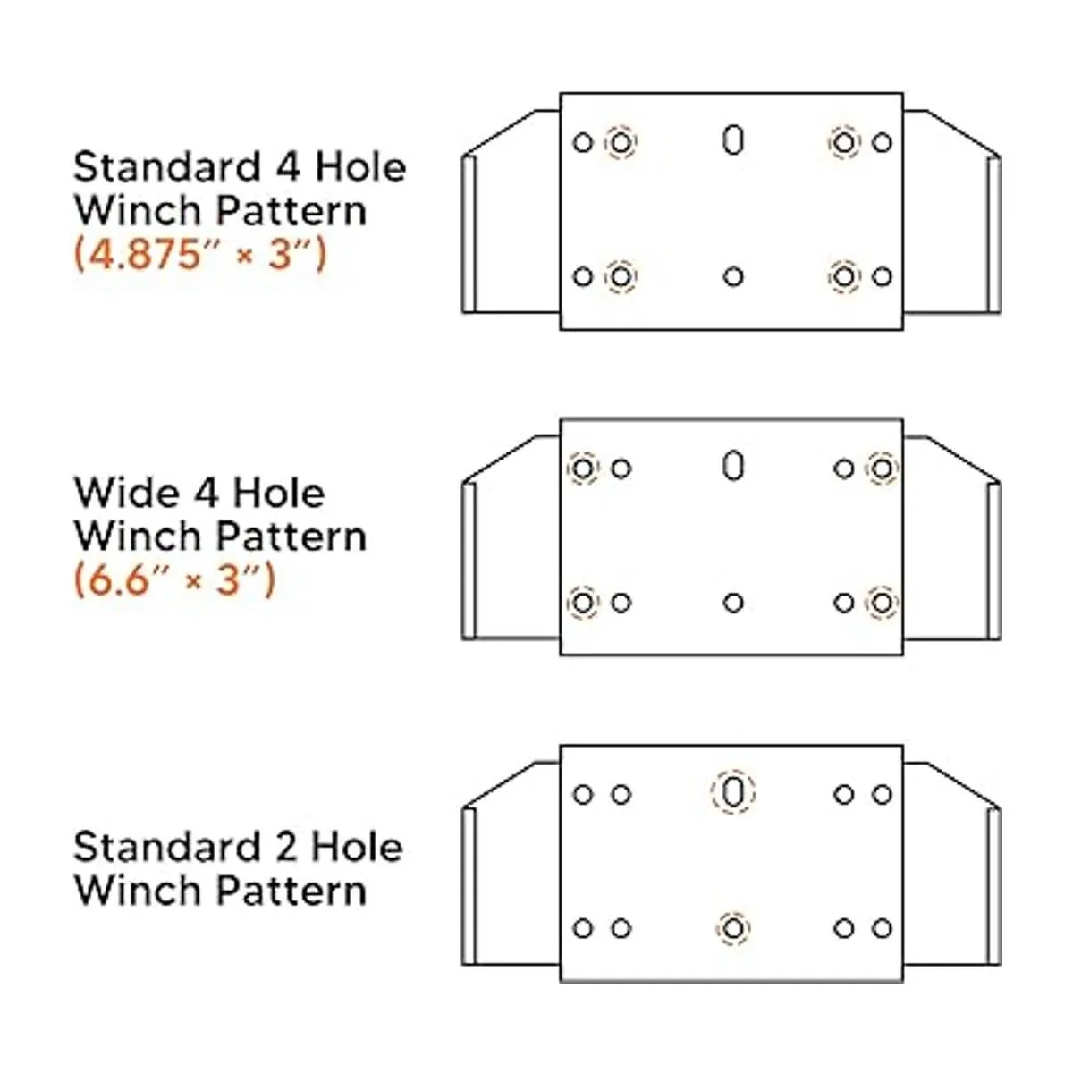 Dasen Kit de placa de montaje para cabrestante compatible_2