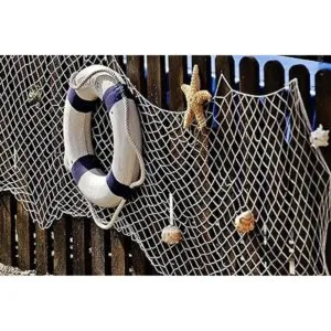 Decoración de red de pescado 5 x 10 pies auténtica_5